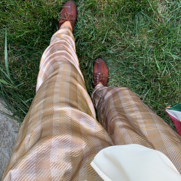 VTG Vintage 1970’s silky pants 👖 SZ S Deadstock - Picture 4 of 6